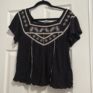 Free people black top!